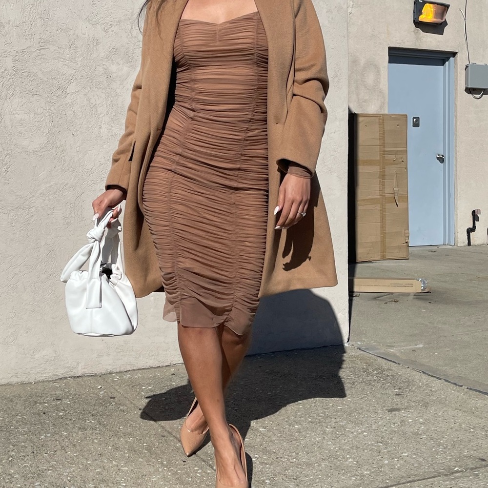 Elegant Tan Dress